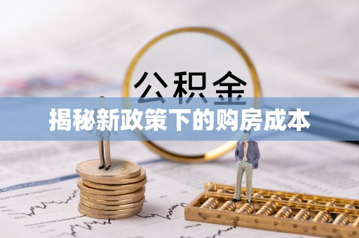 装修揭秘新政策下的购房成本