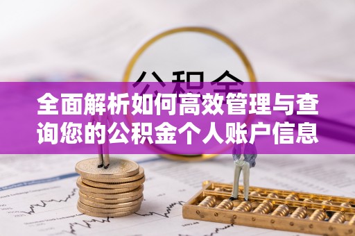 装修全面解析如何高效管理与查询您的公积金个人账户信息